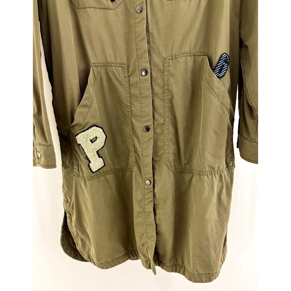 Zara Trf Outerwear Snap Patchwork Utility Jacket … - image 6